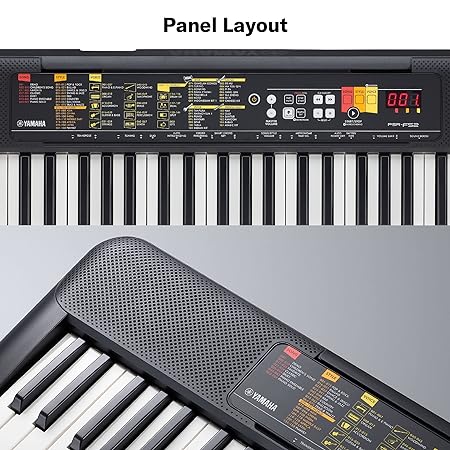 Yamaha 61 keys Portable Keyboard PSR-F52 Panel Layout