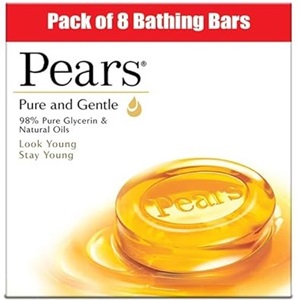 Pears Pure & Gentle Soap Bar (Combo Pack of 8) 